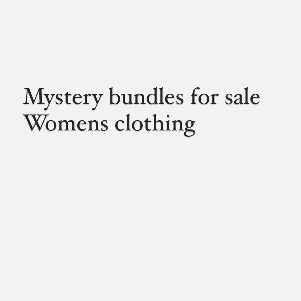 Womens clothing bundle
